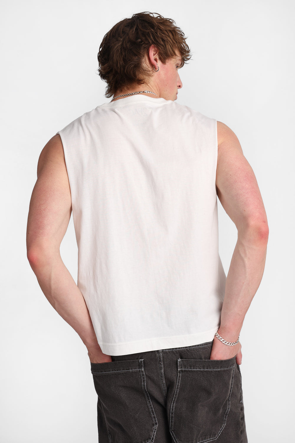 Tupac Puff Print Graphic Oversized Tank Top Tupac Puff Print Graphic Oversized Tank Top