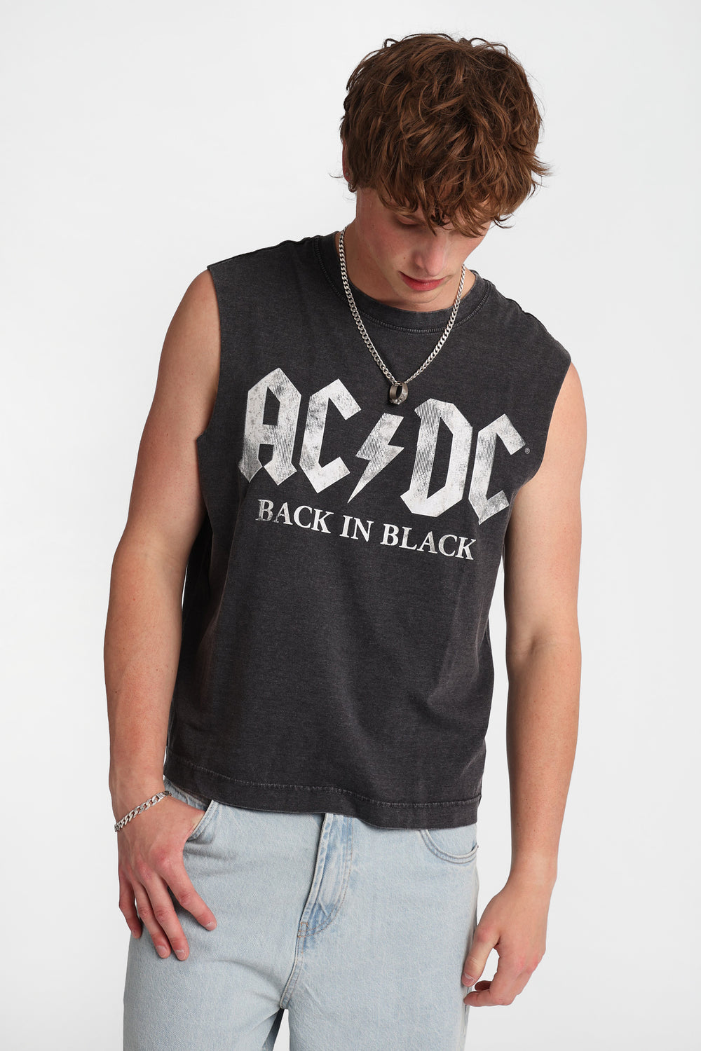Débardeur surdimensionné AC/DC Back In Black Débardeur surdimensionné AC/DC Back In Black