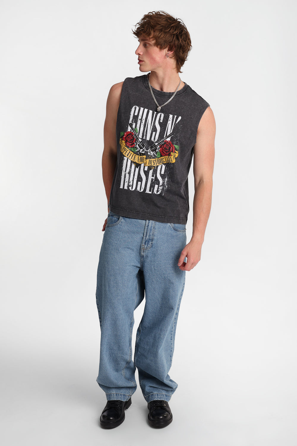 Guns N' Roses Appetite For Destruction Graphic Oversized Tank Top Guns N' Roses Appetite For Destruction Graphic Oversized Tank Top