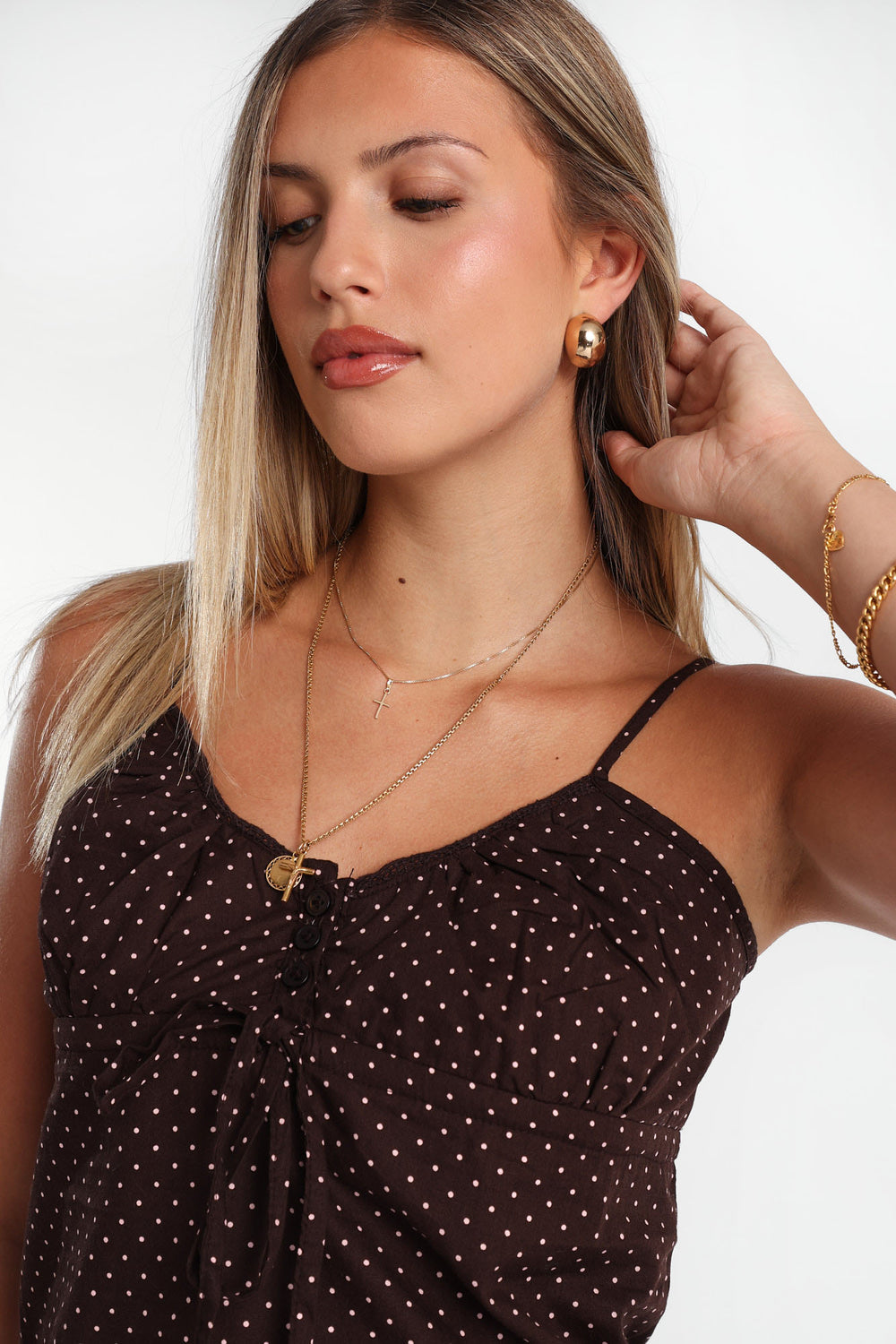 Camisole babydoll à pois AERO Camisole babydoll à pois AERO