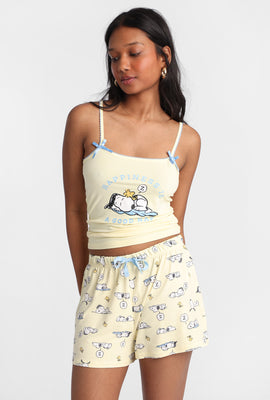 Ensemble camisole et short pyjama imprimé Peanuts Snoopy