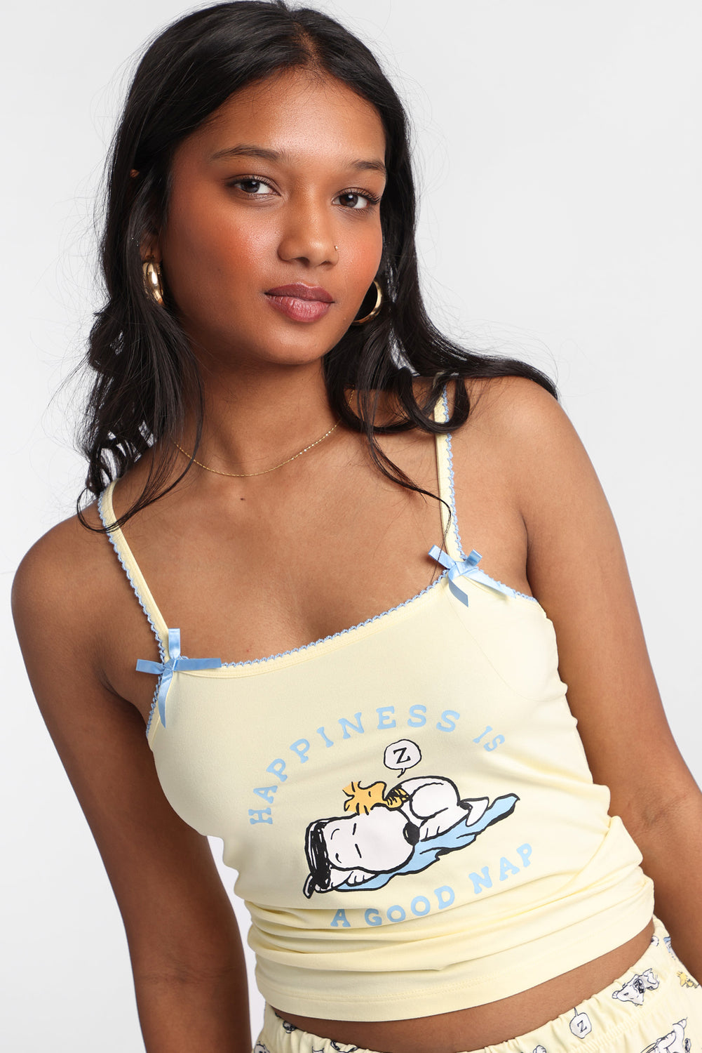 Peanuts Snoopy Nap Pajama Camisole & Shorts 2-Piece Set Peanuts Snoopy Nap Pajama Camisole & Shorts 2-Piece Set