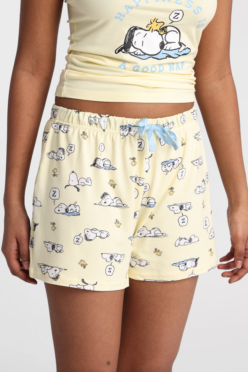 Peanuts Snoopy Nap Pajama Camisole & Shorts 2-Piece Set Peanuts Snoopy Nap Pajama Camisole & Shorts 2-Piece Set