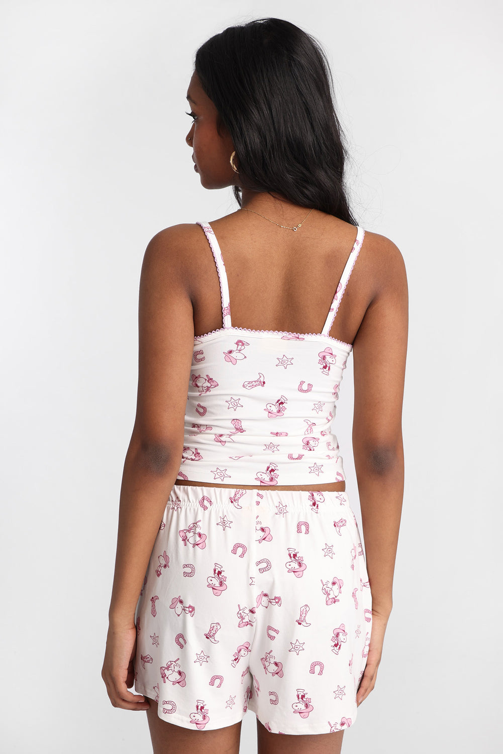 Peanuts Snoopy Western Pajama Camisole & Shorts 2-Piece Set Peanuts Snoopy Western Pajama Camisole & Shorts 2-Piece Set