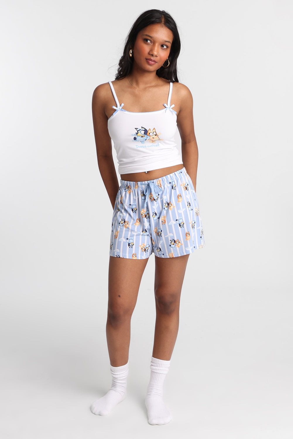Bluey Graphic Pajama Camisole & Shorts 2-Piece Set Bluey Graphic Pajama Camisole & Shorts 2-Piece Set