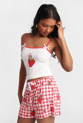Ensemble camisole et short pyjama imprimé Strawberry Shortcake