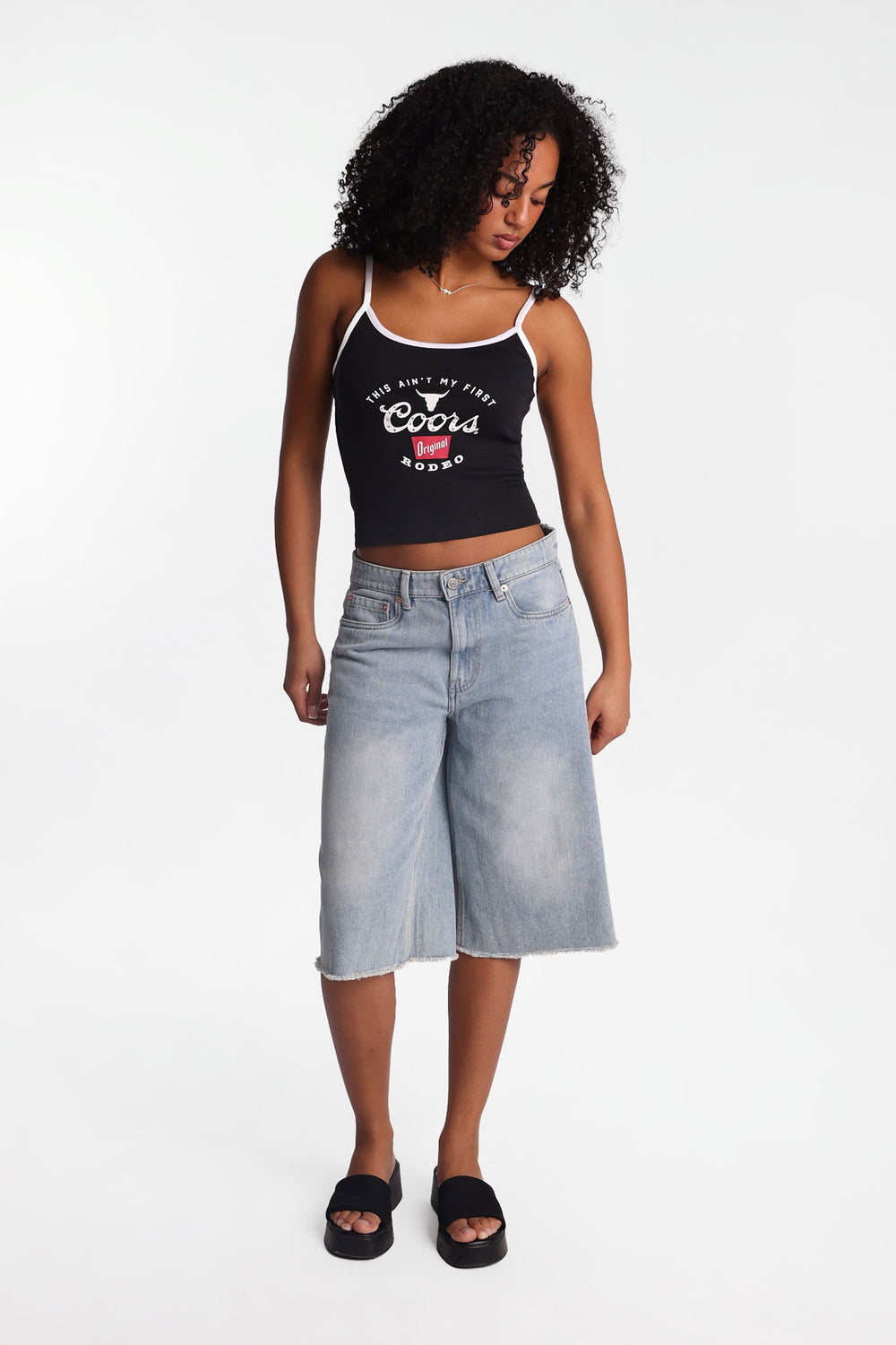 Coors Rodeo Rhinestones Applique Graphic Camisole Coors Rodeo Rhinestones Applique Graphic Camisole