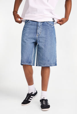 Short en jean à patch brodé Tapout