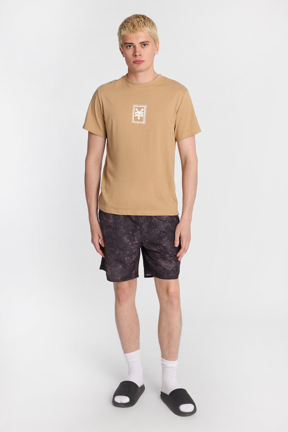 Short de bain tie-dye noir Zoo York 7 po Short de bain tie-dye noir Zoo York 7 po