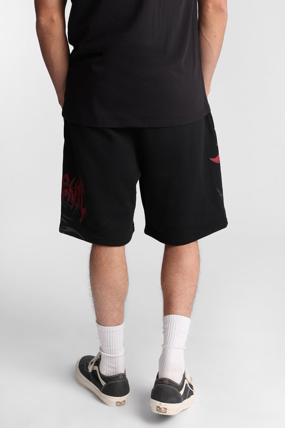 Arsenic Cross Graphic Fleece Shorts Arsenic Cross Graphic Fleece Shorts