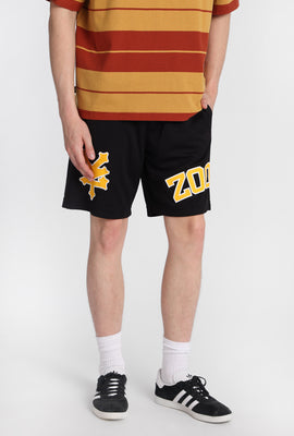 Short en maille imprimé logo Zoo York