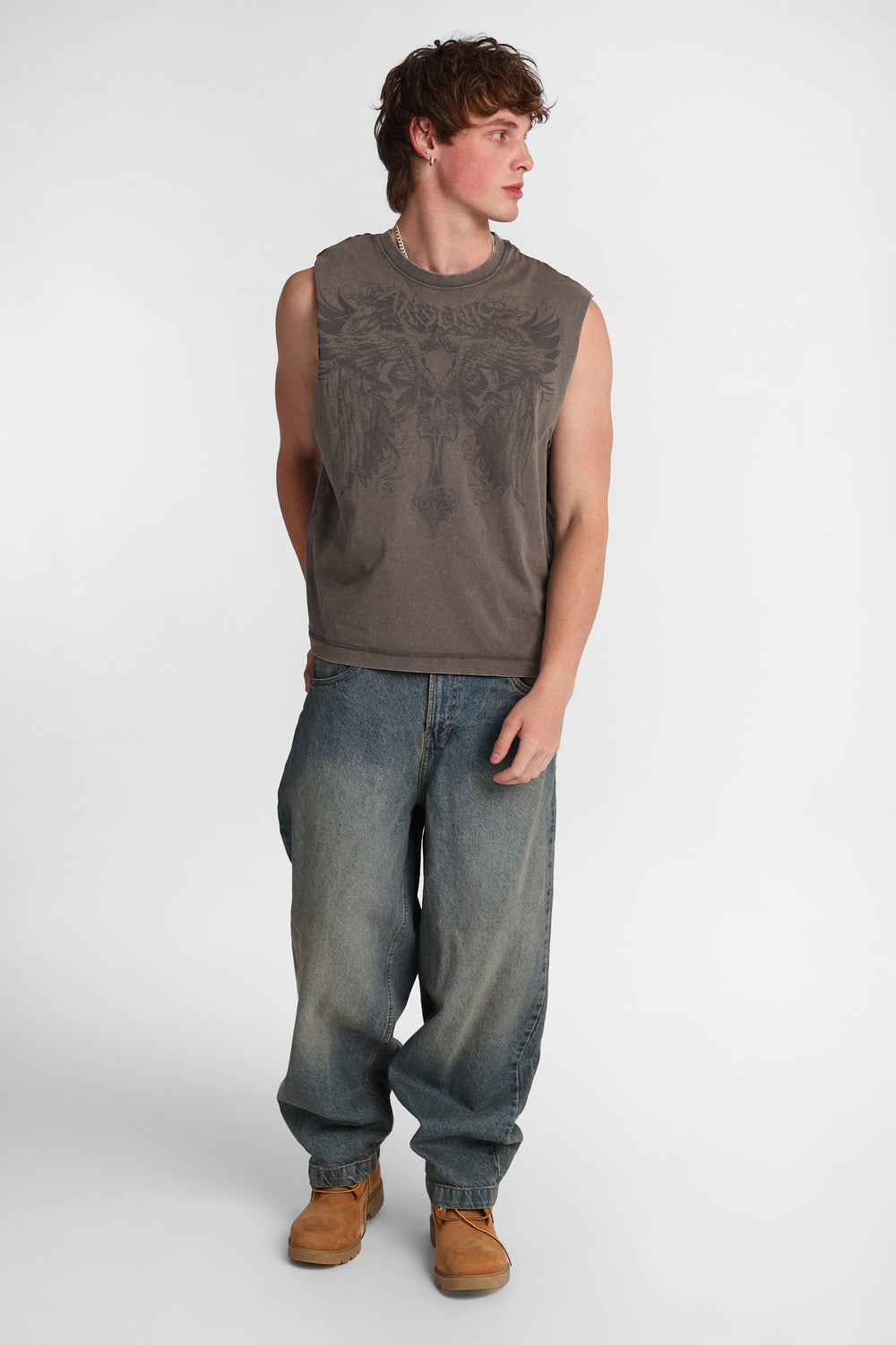 Arsenic Skull & Wings Graphic Tank Top Arsenic Skull & Wings Graphic Tank Top