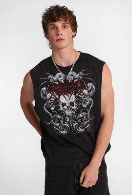 Arsenic Skulls & Sword Graphic Tank Top