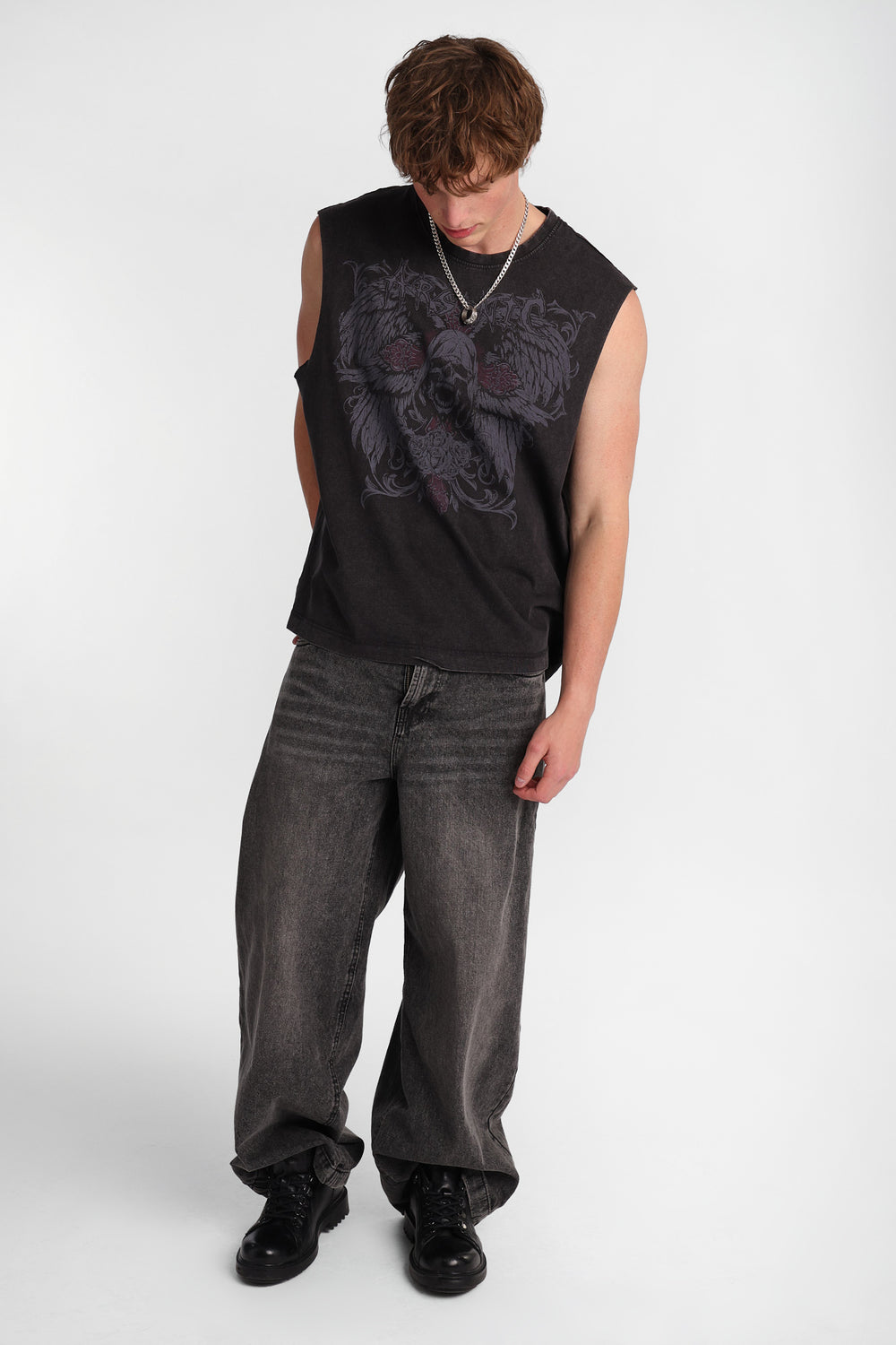 Arsenic Reaper Angel Graphic Tank Top Arsenic Reaper Angel Graphic Tank Top