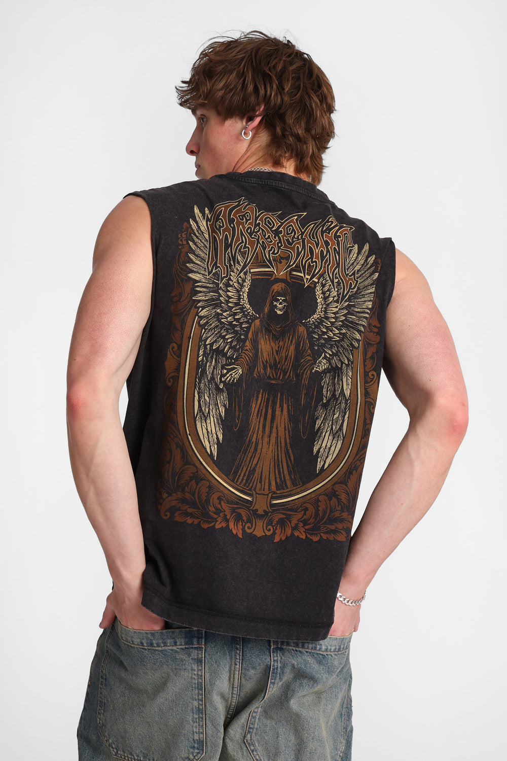 Arsenic Cross Graphic Tank Top Arsenic Cross Graphic Tank Top