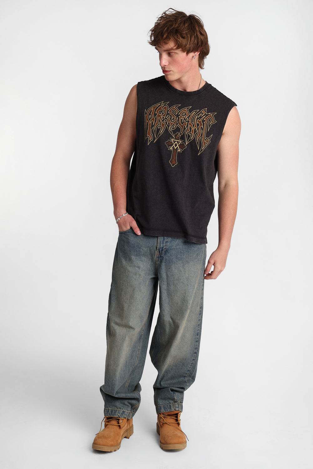 Arsenic Cross Graphic Tank Top Arsenic Cross Graphic Tank Top