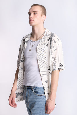 Chemise imprimée bandana Arsenic homme