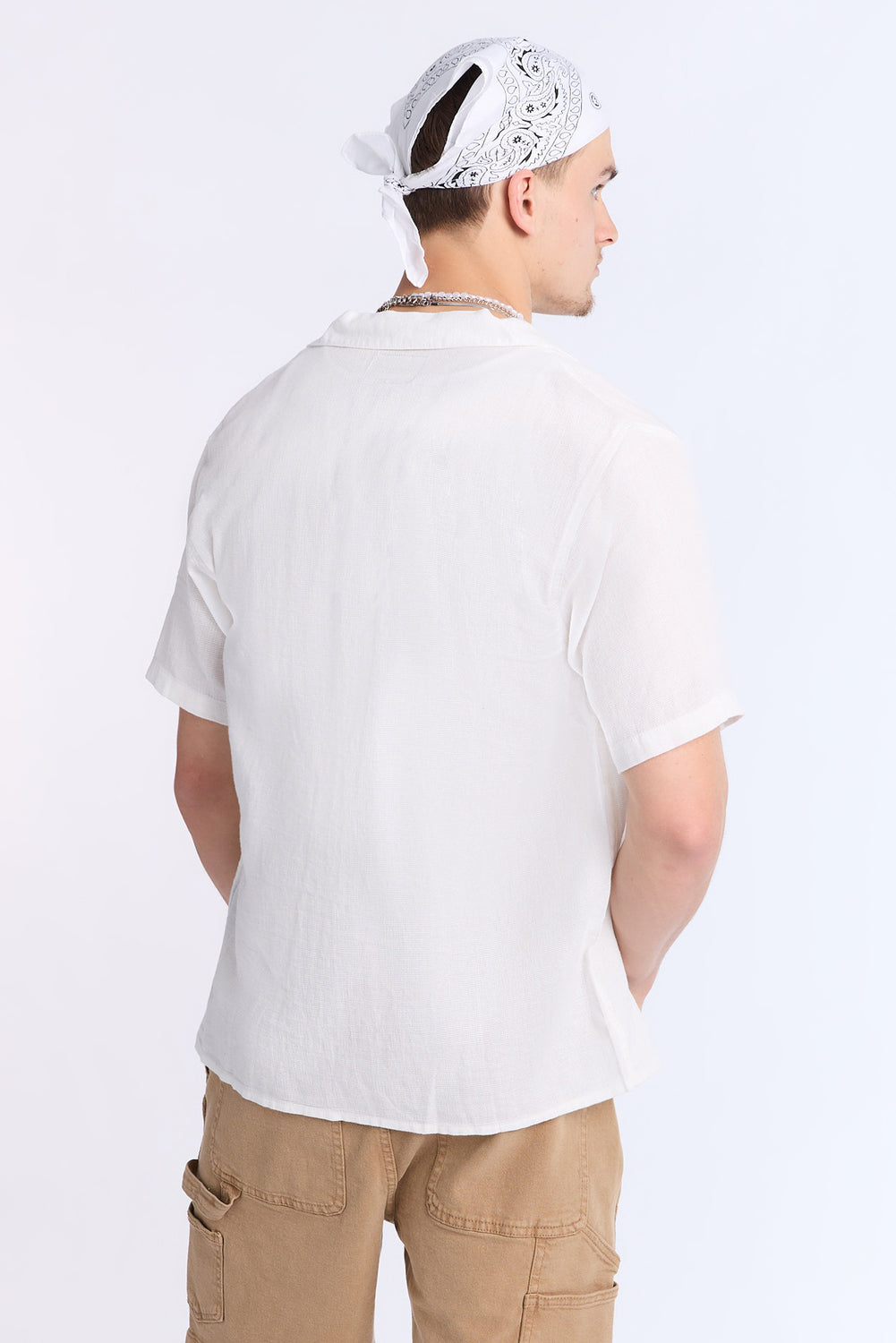 Arsenic Mens Gauze Button-Up Arsenic Mens Gauze Button-Up