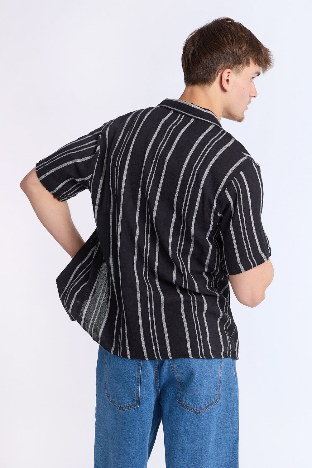 Chemise en gaze à rayures Arsenic homme Chemise en gaze à rayures Arsenic homme