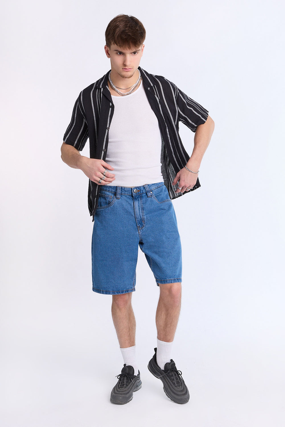 Chemise en gaze à rayures Arsenic homme Chemise en gaze à rayures Arsenic homme