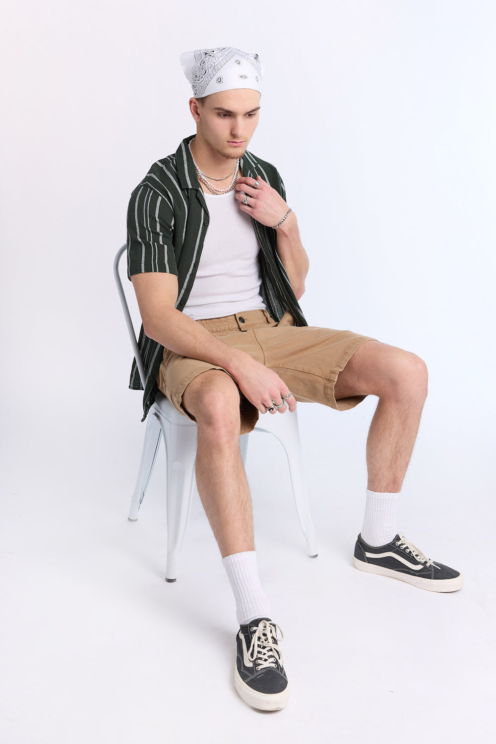 Chemise en gaze à rayures Arsenic homme Chemise en gaze à rayures Arsenic homme