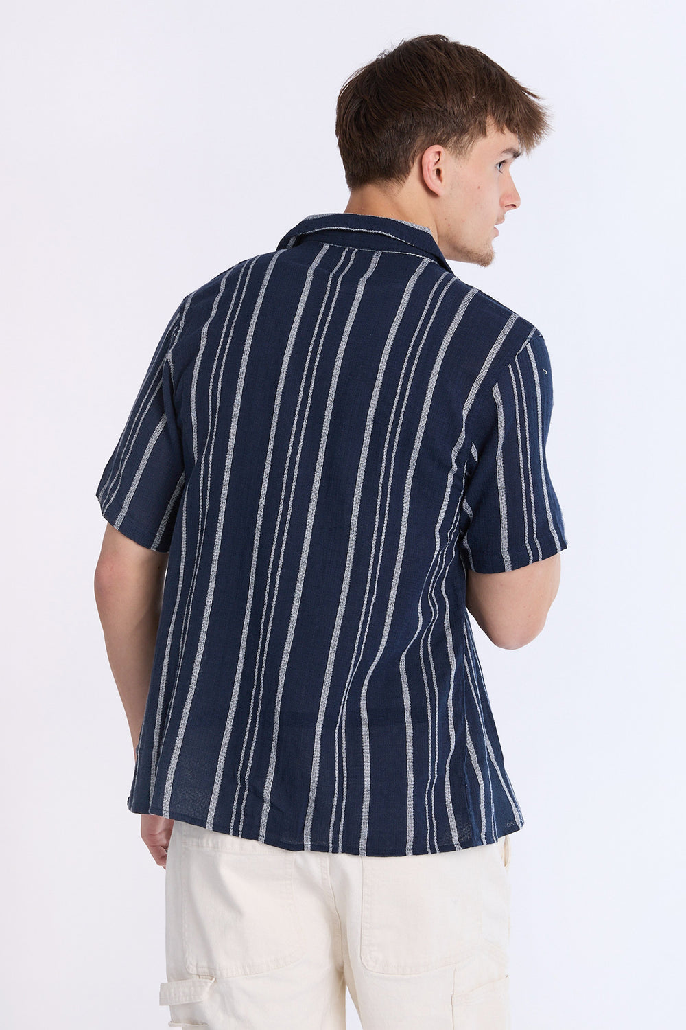 Chemise en gaze à rayures Arsenic homme Chemise en gaze à rayures Arsenic homme