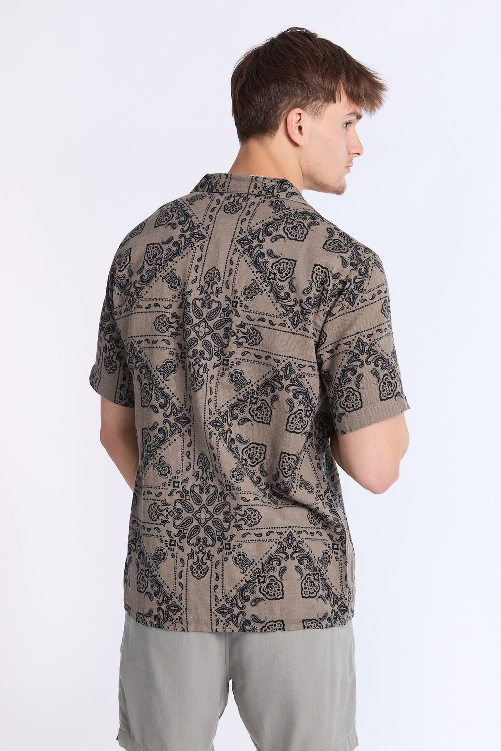 Chemise en gaze à motif bandana Arsenic homme Chemise en gaze à motif bandana Arsenic homme