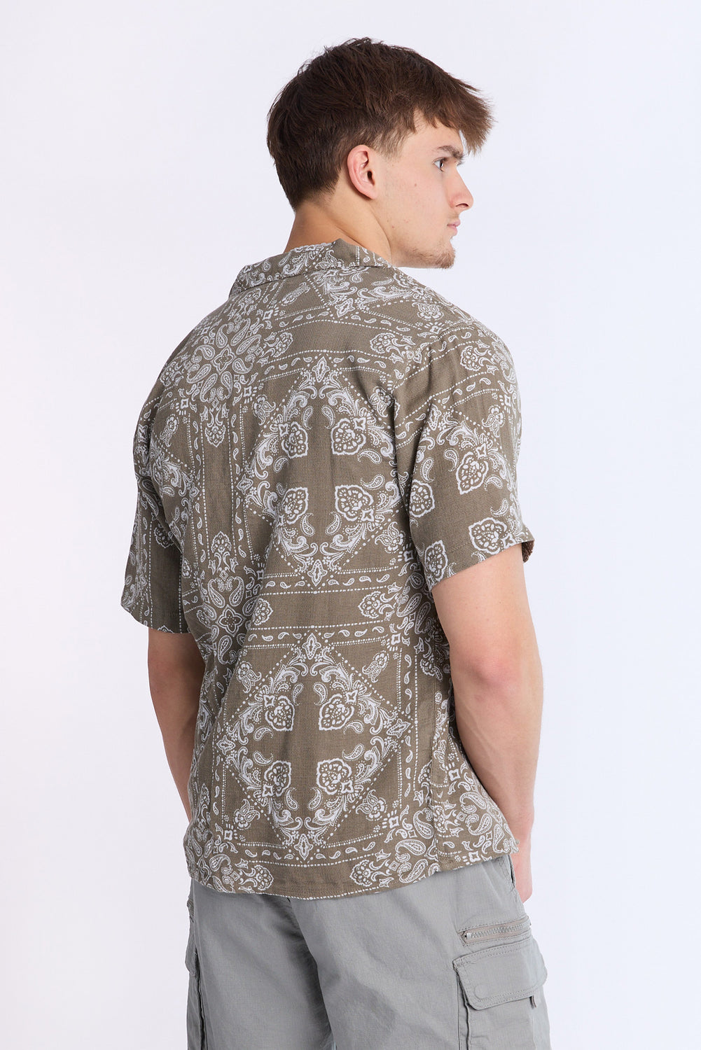Chemise en gaze à motif bandana Arsenic homme Chemise en gaze à motif bandana Arsenic homme