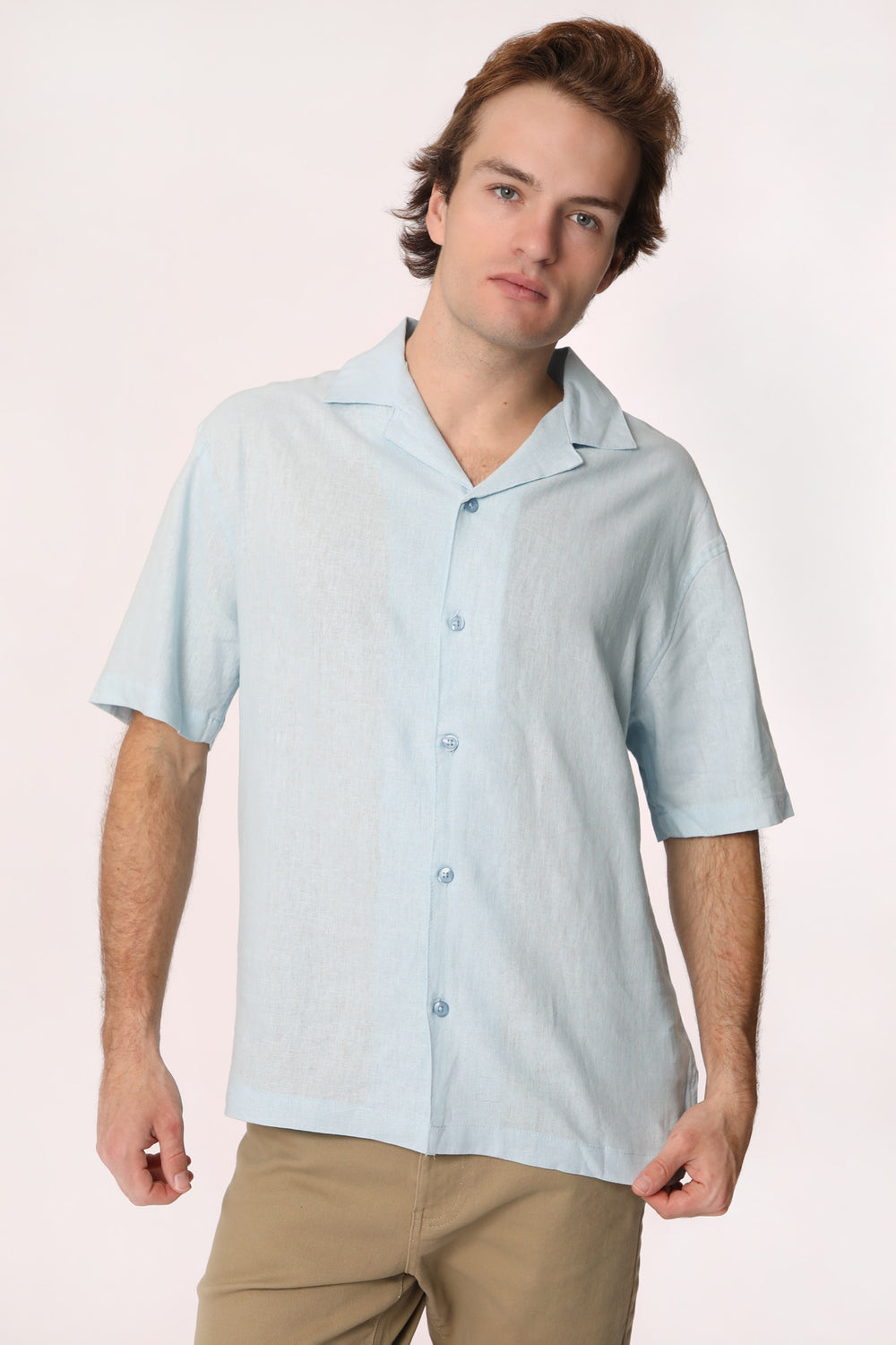 West49 Mens Linen Button-Up West49 Mens Linen Button-Up