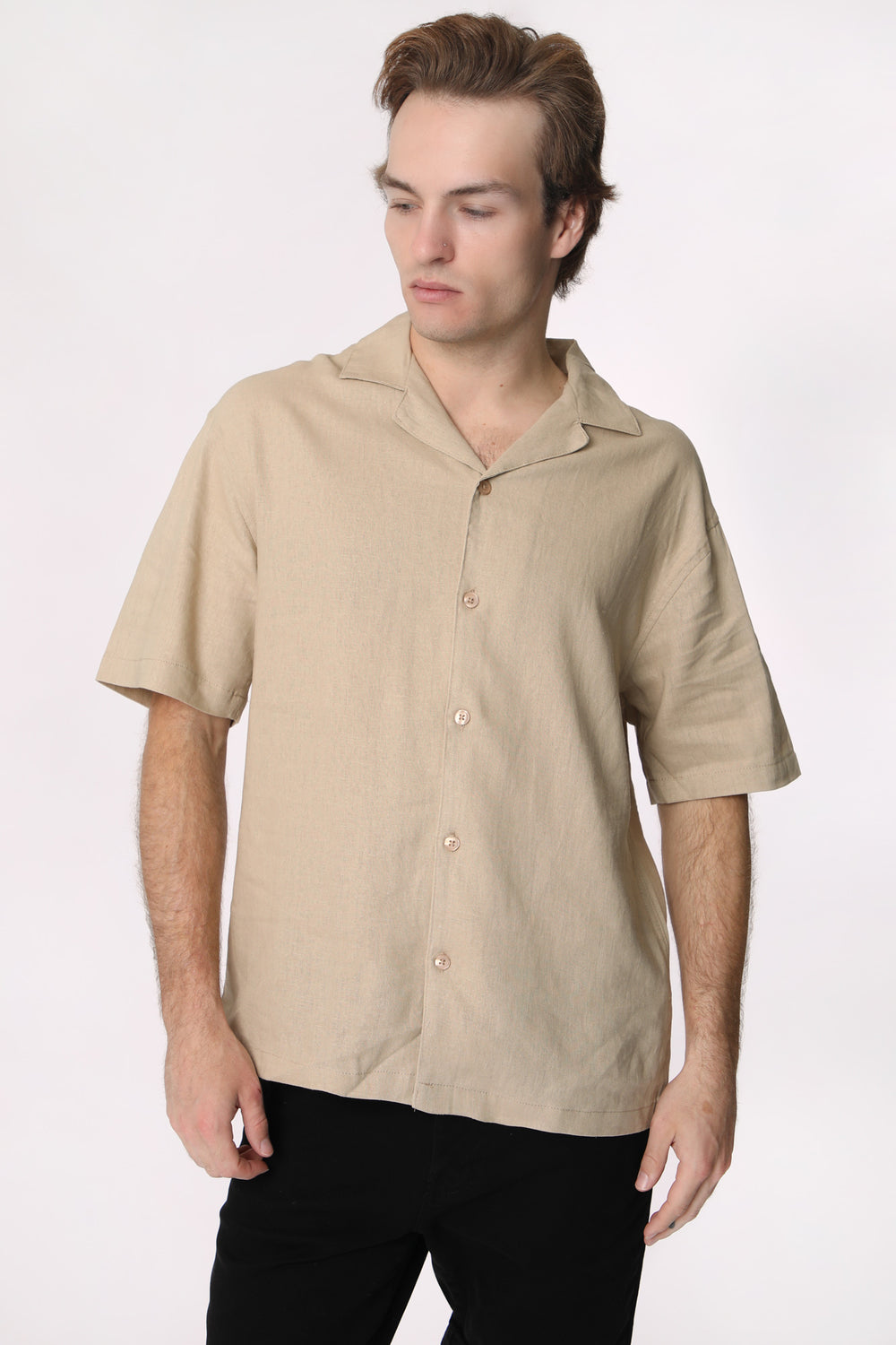 West49 Mens Linen Button-Up West49 Mens Linen Button-Up