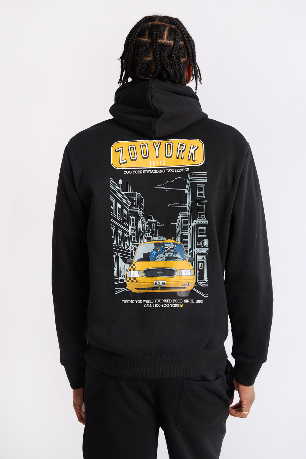 Zoo York Mens Taxis Graphic Hoodie Zoo York Mens Taxis Graphic Hoodie