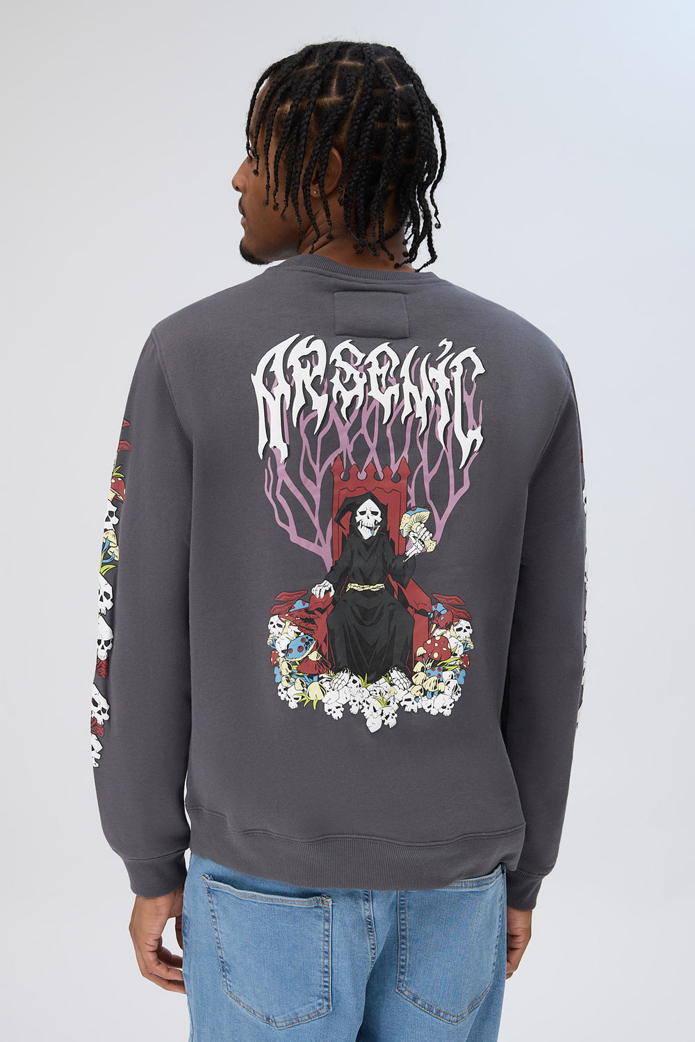 Arsenic Mens Reaper Graphic Sweatshirt Arsenic Mens Reaper Graphic Sweatshirt