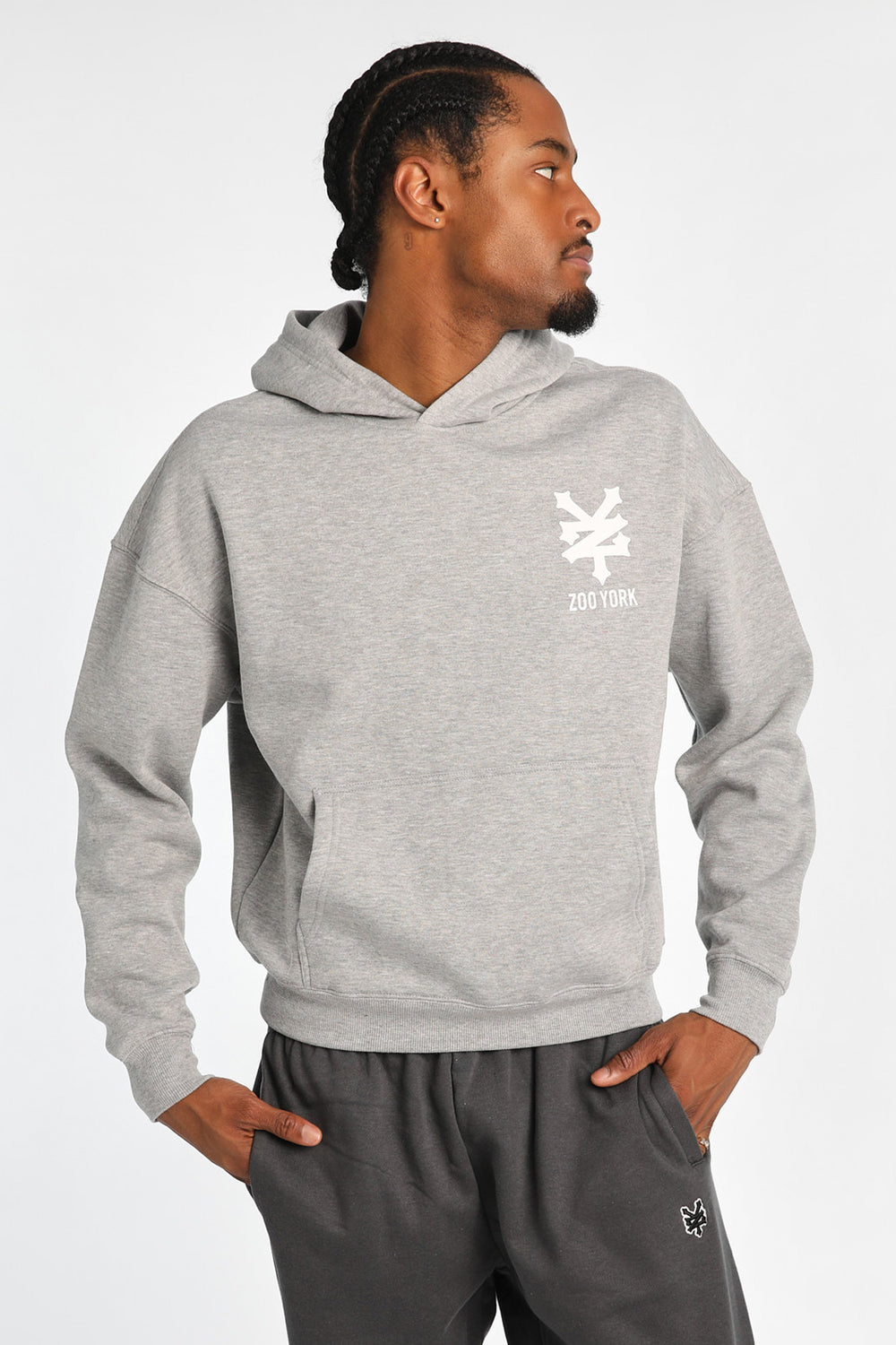 Haut à capuchon coupe carrée imprimé Zoo York Haut à capuchon coupe carrée imprimé Zoo York