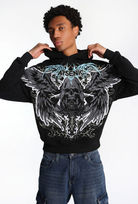 Arsenic Cross Graphic Black Hoodie