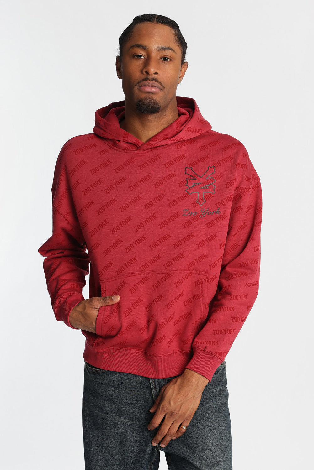 Zoo York Allover Printed Hoodie Zoo York Allover Printed Hoodie