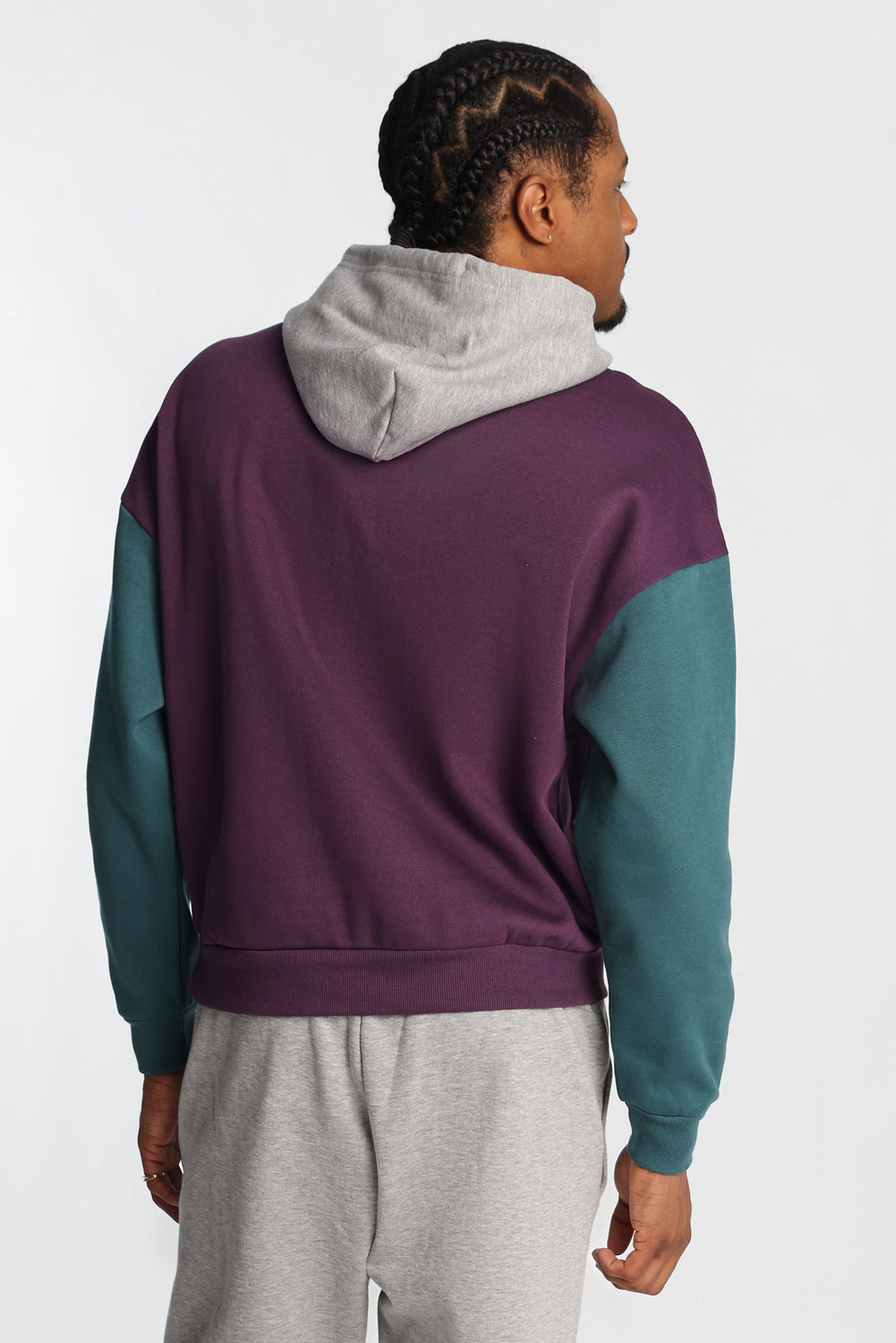 Zoo York Embroidered Colour Block Hoodie Zoo York Embroidered Colour Block Hoodie