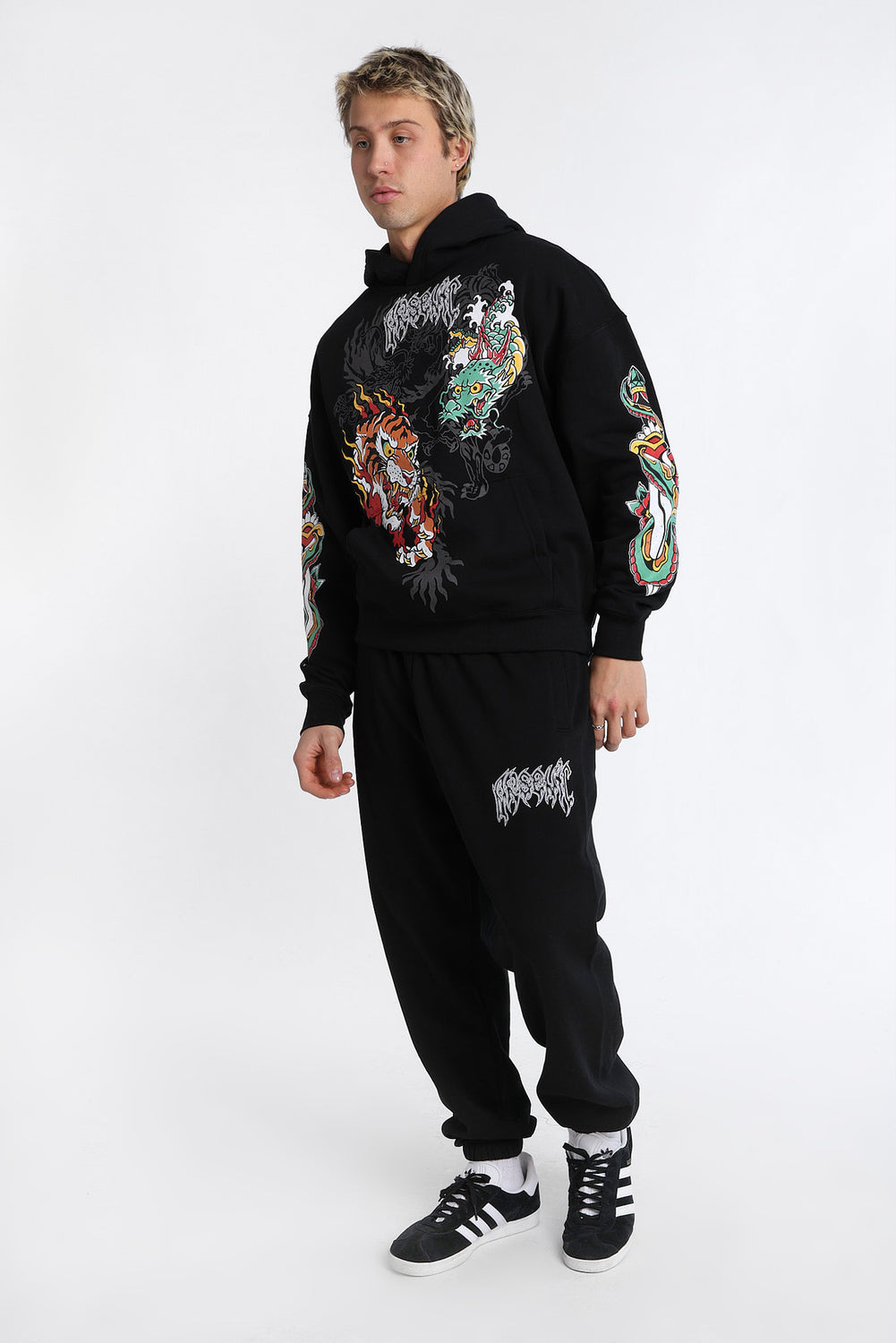 Arsenic Dragon & Tiger Graphic Hoodie Arsenic Dragon & Tiger Graphic Hoodie
