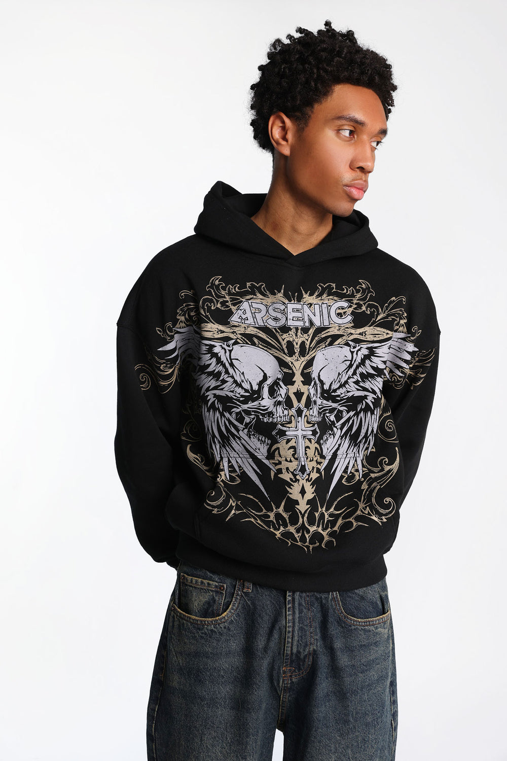Arsenic Winged Skulls Graphic Hoodie Arsenic Winged Skulls Graphic Hoodie