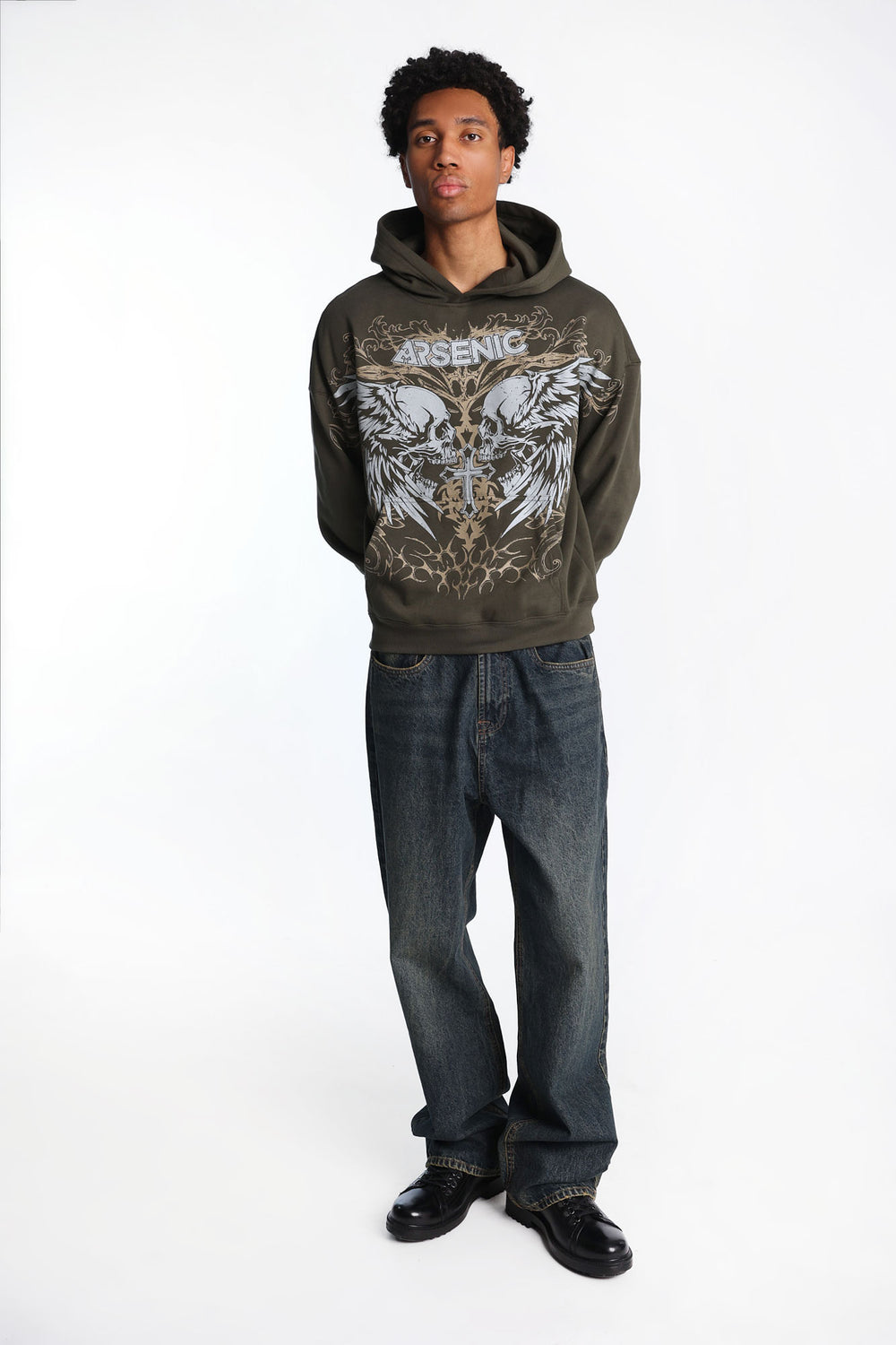 Arsenic Winged Skulls Graphic Hoodie Arsenic Winged Skulls Graphic Hoodie