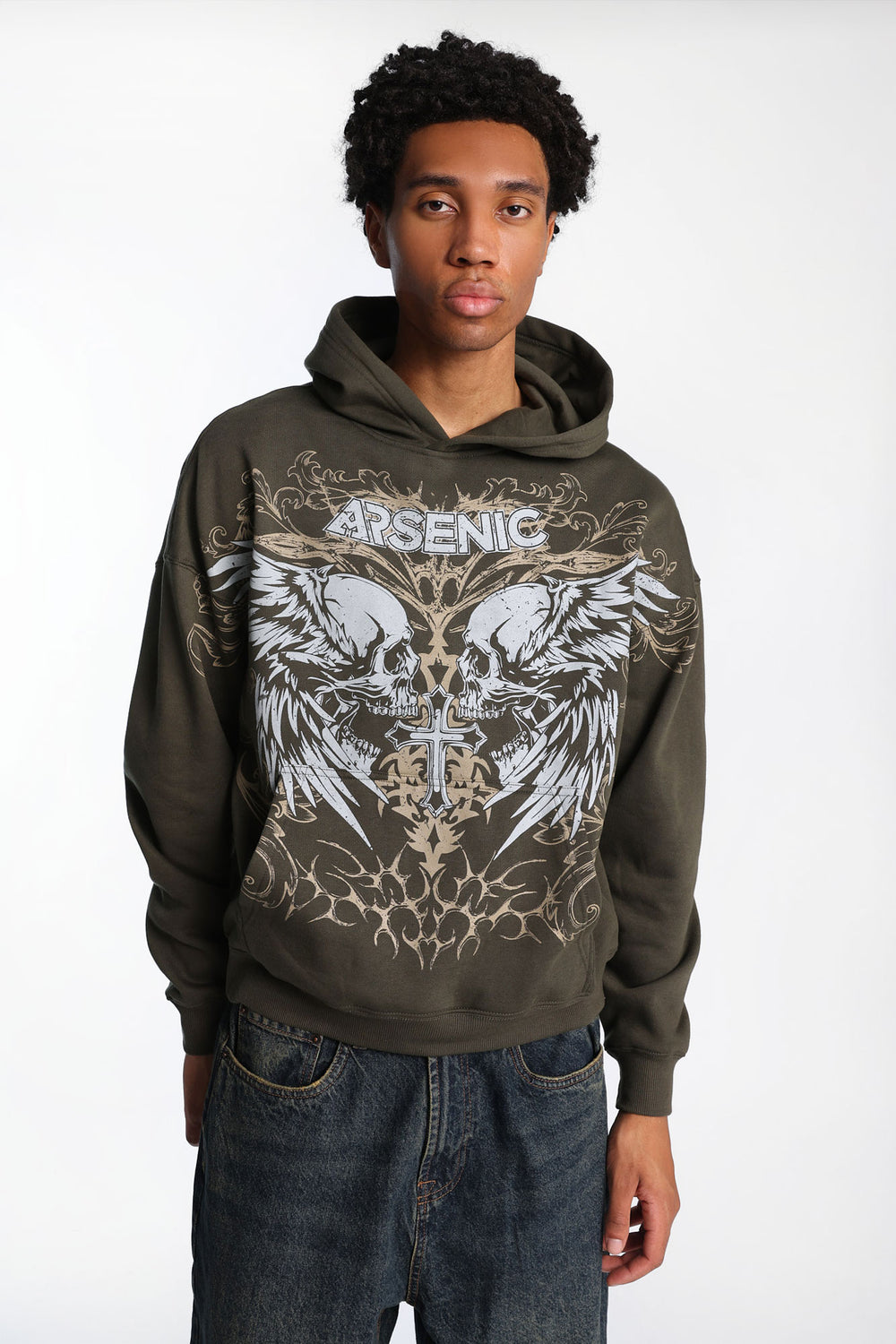 Arsenic Winged Skulls Graphic Hoodie Arsenic Winged Skulls Graphic Hoodie