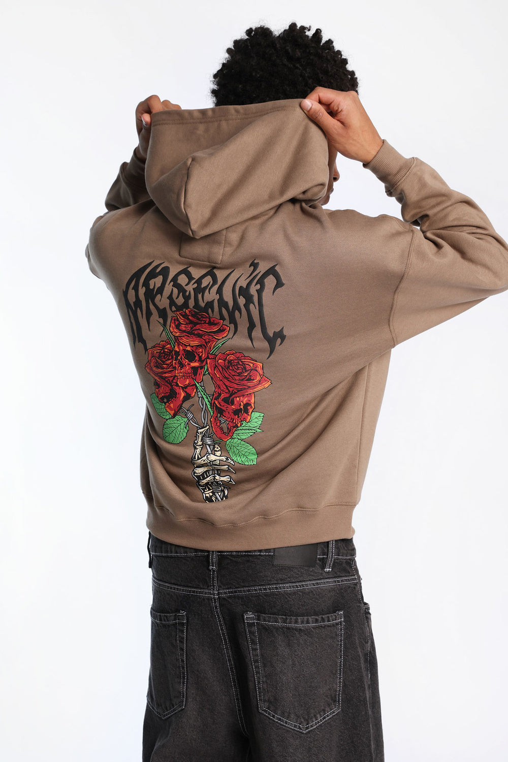 Arsenic Skull Rose Bouquet Hoodie Arsenic Skull Rose Bouquet Hoodie