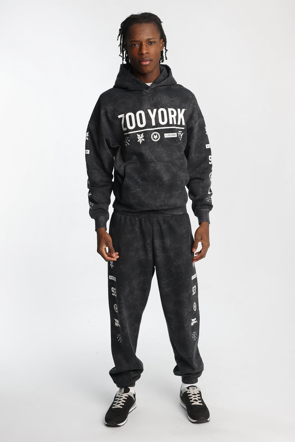 Zoo York Allover Washed Printed Hoodie Zoo York Allover Washed Printed Hoodie