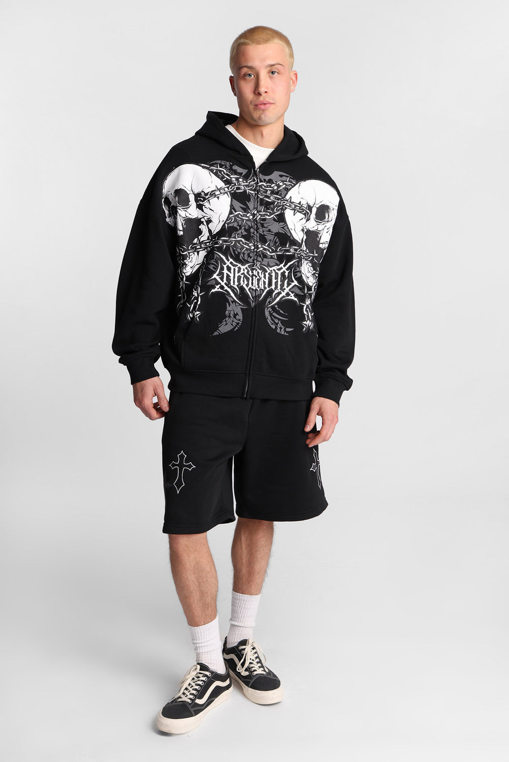 Arsenic Skulls & Chains Zip-Up Hoodie Arsenic Skulls & Chains Zip-Up Hoodie
