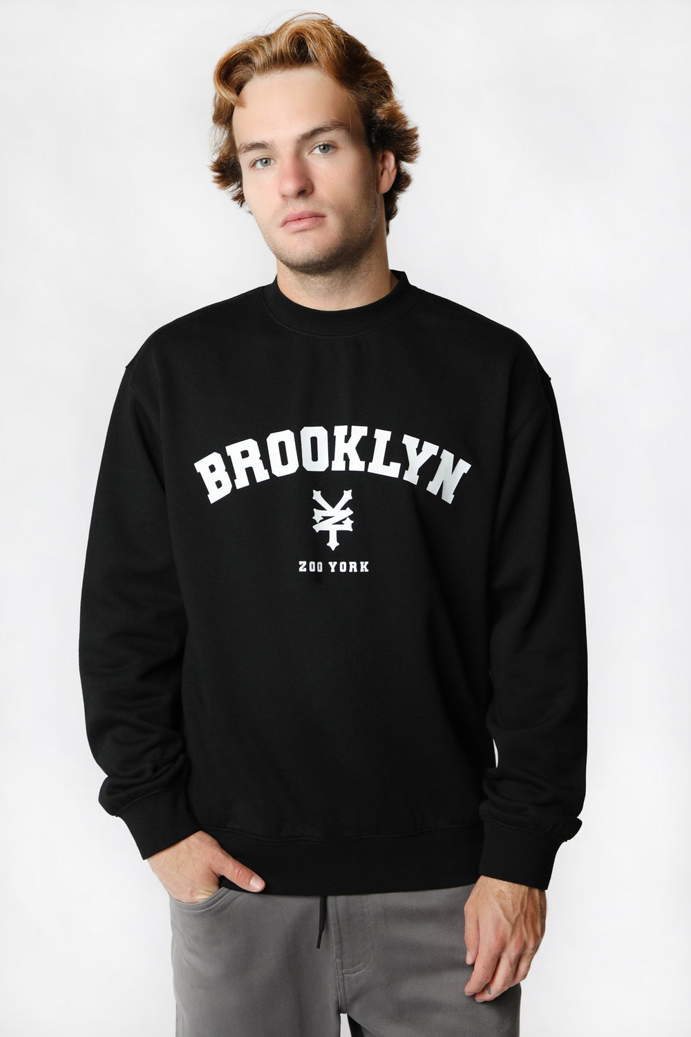 Sweatshirt Imprimé Brooklyn Zoo York Homme Sweatshirt Imprimé Brooklyn Zoo York Homme