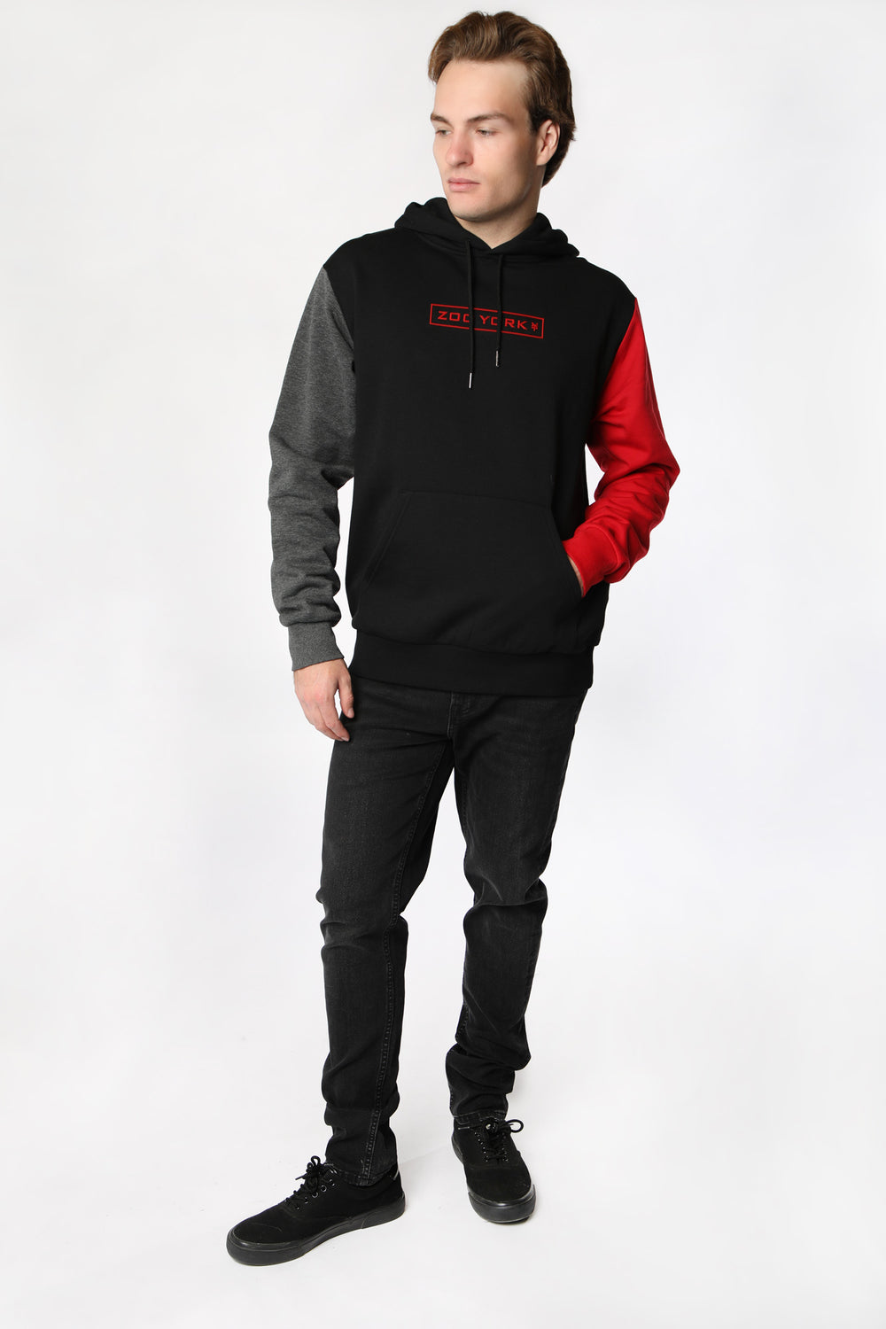Zoo York Mens Colour Block Hoodie Zoo York Mens Colour Block Hoodie