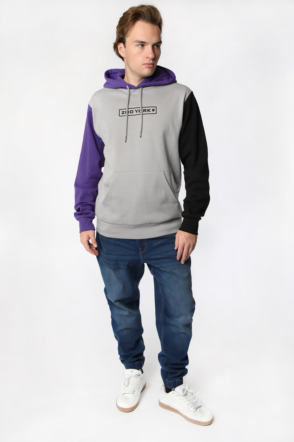Zoo York Mens Colour Block Hoodie Zoo York Mens Colour Block Hoodie