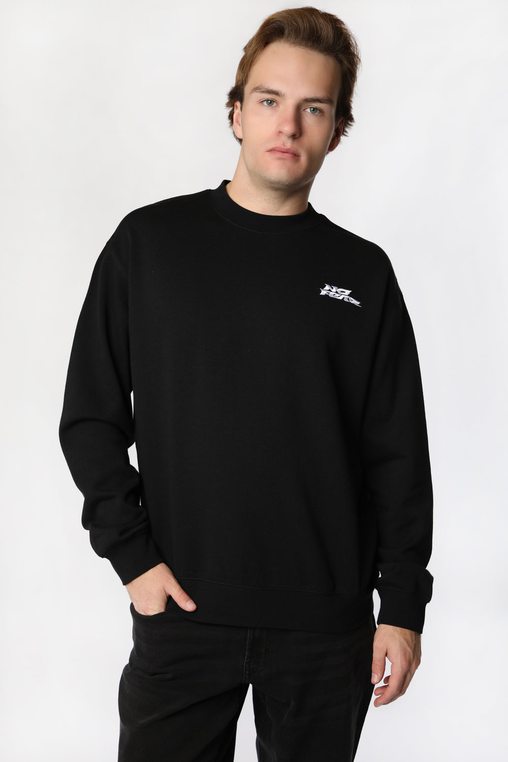 No Fear Mens Logo Sweatshirt Black