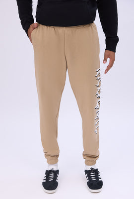 Jogger en molleton imprimé logo Arsenic homme