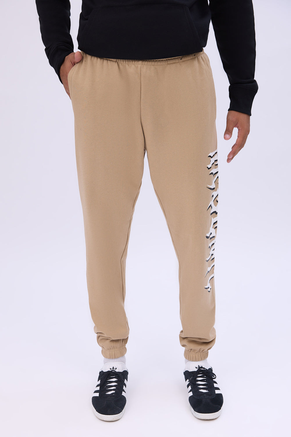 Jogger en molleton imprimé logo Arsenic homme Jogger en molleton imprimé logo Arsenic homme