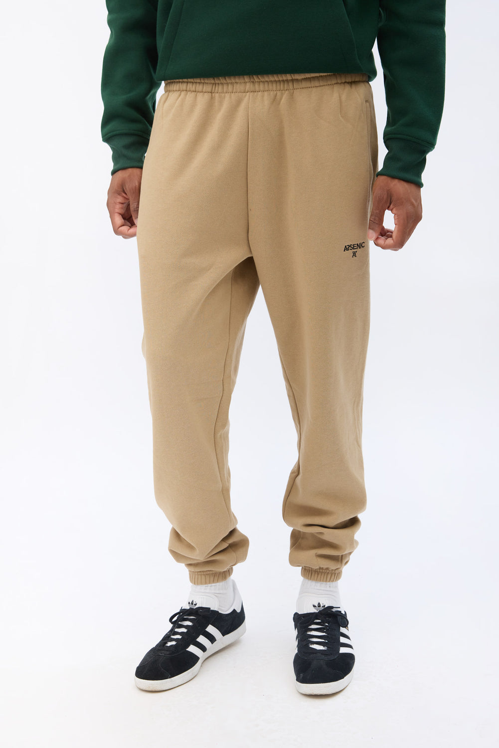 Jogger en molleton logo brodé Arsenic homme Jogger en molleton logo brodé Arsenic homme